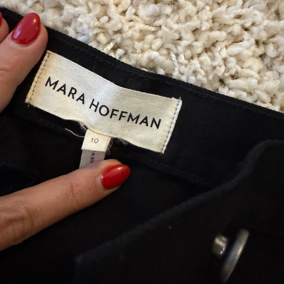 Mara Hoffman Nakita Pencil Skirt in Black Denim - Picture 4 of 6